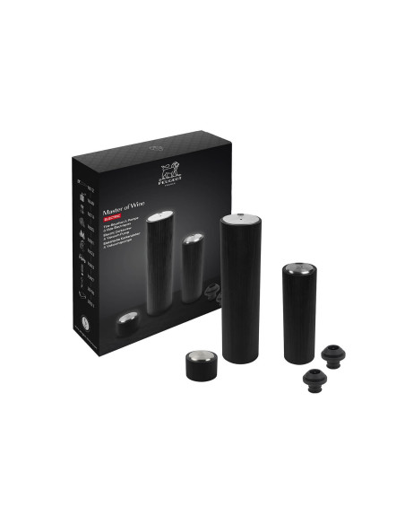Peugeot Master of Wine set: Line Reverse corkscrew + Line Preserve electric vacuum pump
