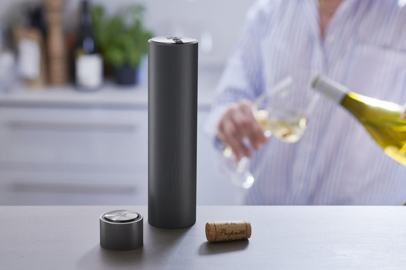 Peugeot Master of Wine-set: Line Reverse korkskruv + Line Preserve elektrisk vakuumpump