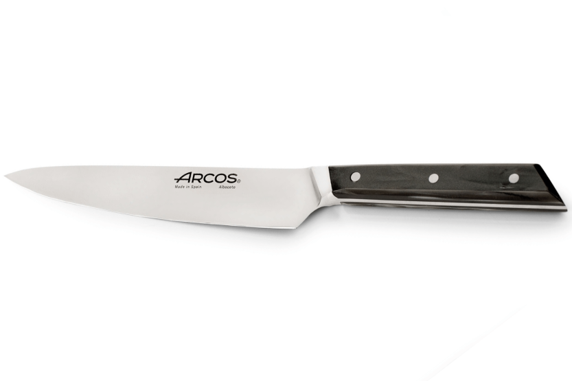 Arcos Eclipse coltello da cucina 15cm lama acrilica manico nero perla