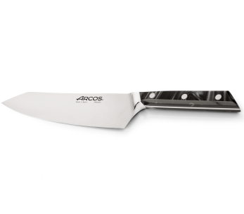 Cuchillo de cocinero Arcos Eclipse 20cm hoja acrílico mango negro perla