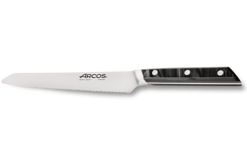 Arcos Eclipse Brotmesser mit gezackter Klinge 20cm Acrylgriff Perlmuttschwarz