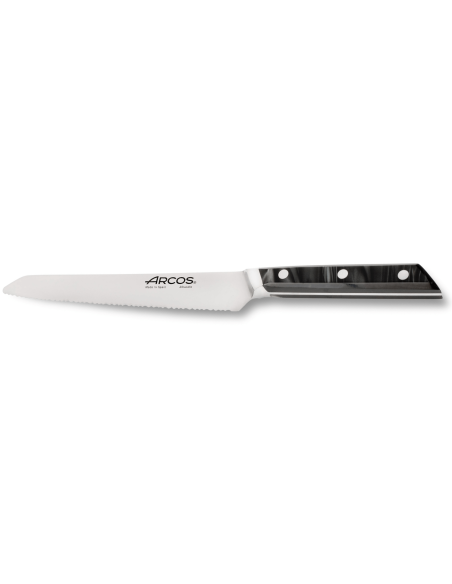 Arcos Eclipse bread knife 20cm serrated blade black acrylic handle pearl