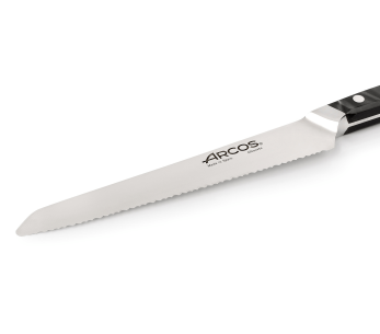 Arcos Eclipse brödkniv 20cm tandat blad svart akrylhandtag pärla 2