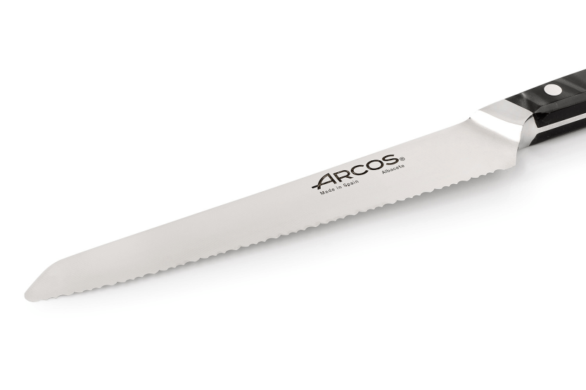 Arcos Eclipse Brotmesser mit gezackter Klinge 20cm Acrylgriff Perlmuttschwarz