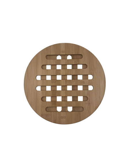 Trempe redonda Cookut 28cm em bambu, cor grafite