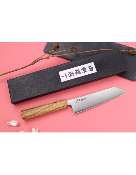 Faca bunka japonesa Wusaki Migaki G3 16,5cm feita à mão