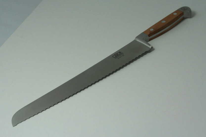 Faca para pão Güde Alpha Poire 32cm em aço forjado