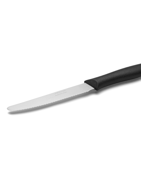 Arcos Nova bordkniv 11 cm savtakket blad sort håndtag