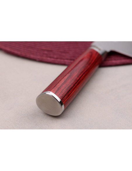 Kai Shun Classic santoku-kniv Rød begrenset serie 19 cm blad