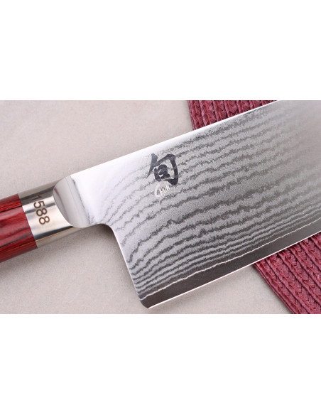 Kai Shun Classic santoku-kniv Rød begrenset serie 19 cm blad