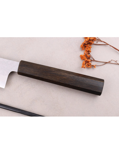 Faca bunka japonesa Sakai Kikumori TS10 16,5cm em carvalho preto