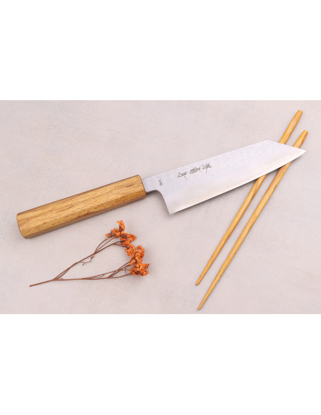Sakai Kikumori TS10 16,5 cm japansk bunka-kniv i eik