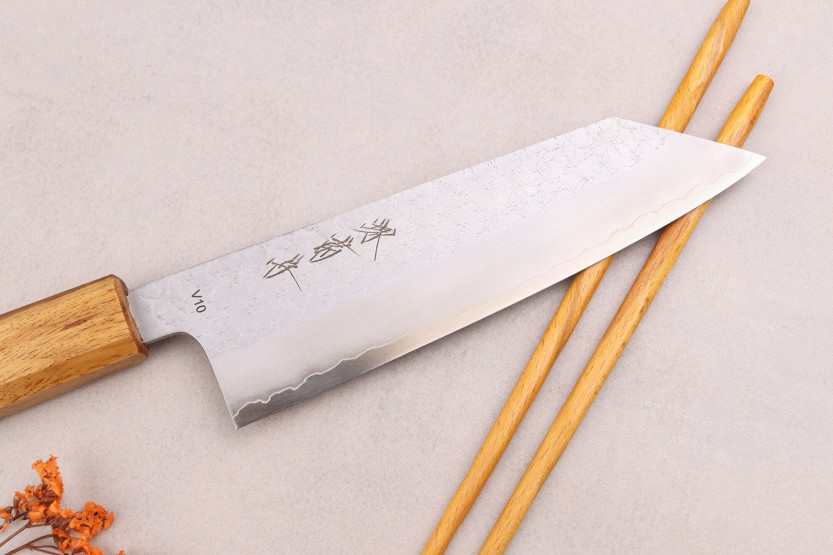 16,5cm Sakai Kikumori TS10 cuchillo de roble bunka, japonés hecho a mano