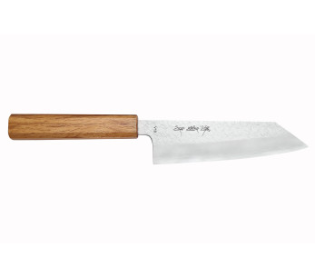 Faca bunka em carvalho Sakai Kikumori TS10 de 16,5 cm, feita à mão no Japão