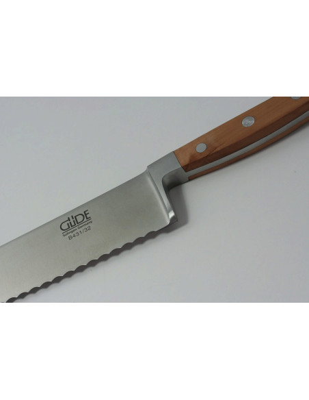 Faca para pão Güde Alpha Poire 32cm em aço forjado