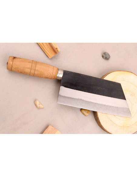 Faca ko-bunka CCK Kurouchi 15cm em aço carbono com cabo de madeira
