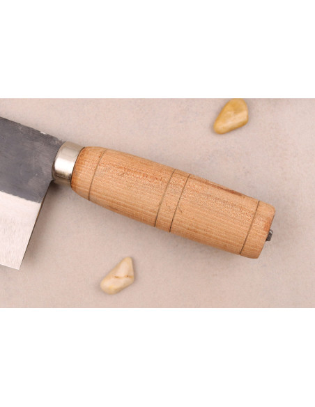 Faca ko-bunka CCK Kurouchi 15cm em aço carbono com cabo de madeira