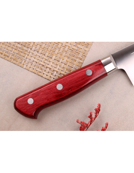 Faca de chef japonesa tradicional Takamura SGR 18cm em aço SPG2