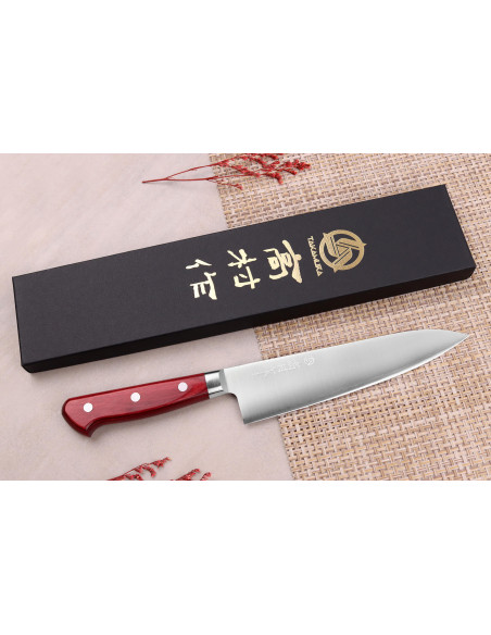 Faca de chef japonesa tradicional Takamura SGR 18cm em aço SPG2