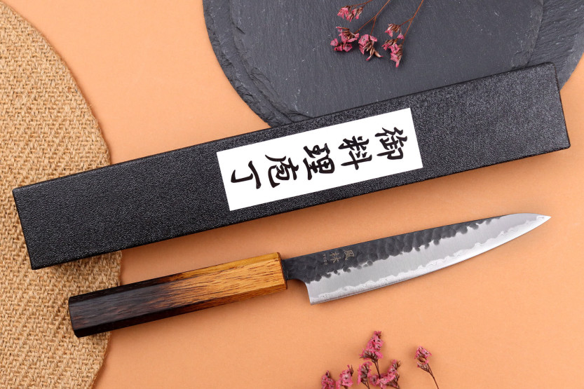 Yuzo Black AS burnt oak 13.5cm japanese craft utility knife