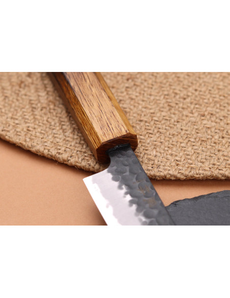 Yuzo Black AS burnt oak 13.5cm japanese craft utility knife