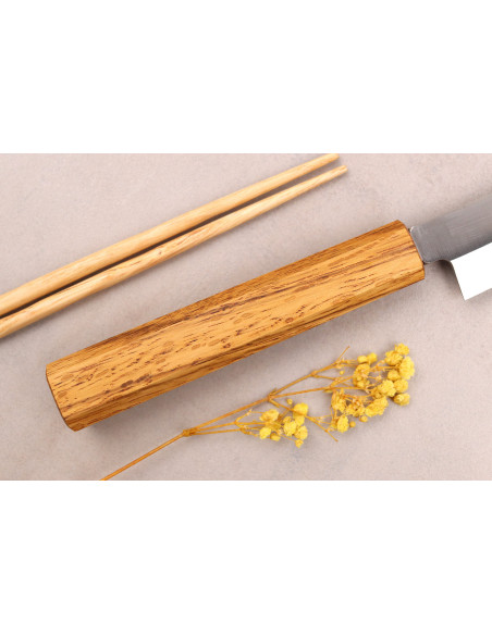 Tsunehisa AUS-8 21cm Japanese craft yanagiba knife with oak handle
