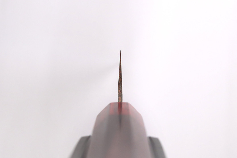 Faca sujihiki Takeshi Saji VG10 Rainbow Nashiji 27cm, feita à mão no Japão