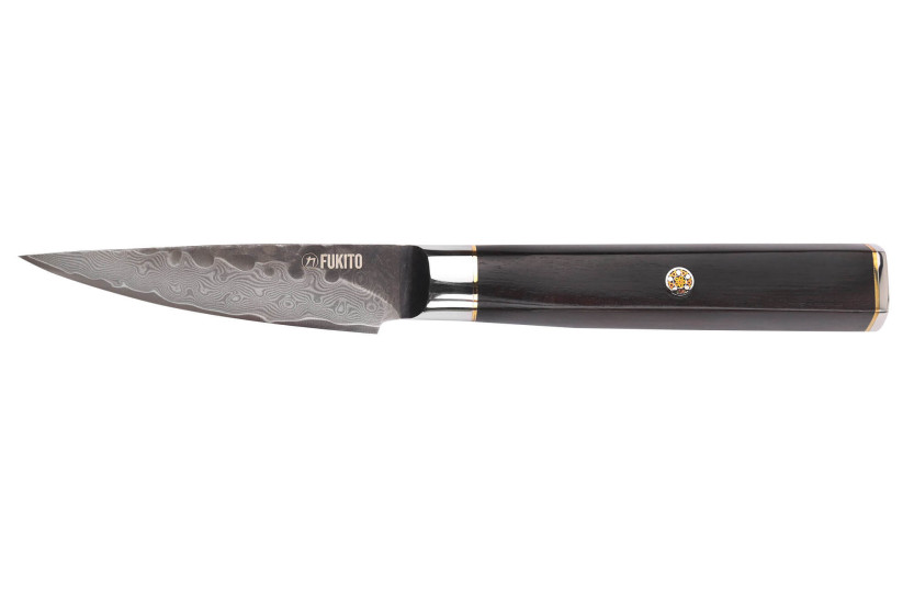 Fukito 9cm Ebony Damascus VG10 skalkniv