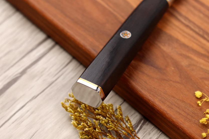 Fukito 9 cm ibenholt Damaskus VG10 skjærekniv