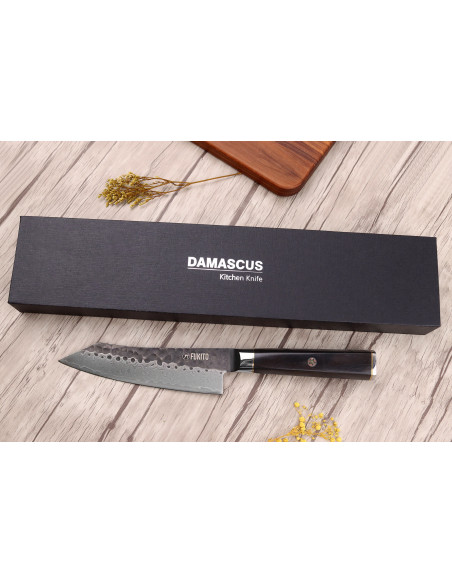 VG10 Fukito Ebano Damasco 15cm coltello kiritsuke