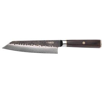Kiritsuke-Messer 17cm Fukito Damast-Ebenholz VG10