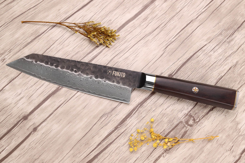 VG10 Fukito Damasco Ébano 17cm cuchillo kiritsuke
