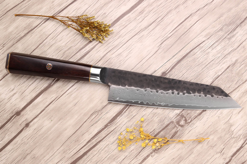 VG10 kiritsuke knife 17cm Fukito Ebony Damascus