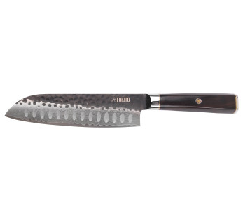 VG10 Coltello Santoku 17 cm Fukito Ebano Damasco