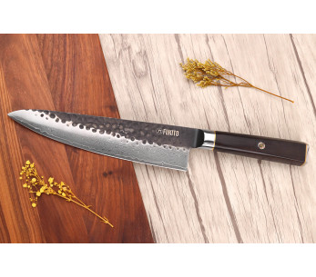 Kockkniv 20cm Fukito Ebony Damaskus VG10 2