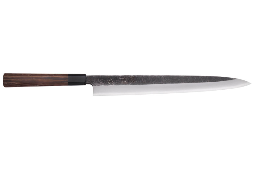 Hatsukokoro Shirasagi 33cm käsintehty japanilainen yanagiba veitsi Wenge kahva