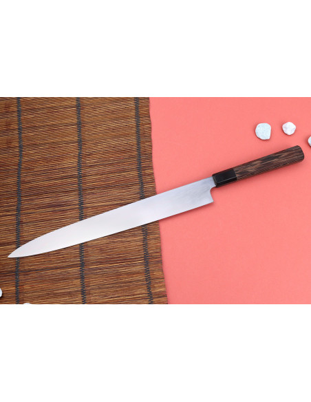 Hatsukokoro Shirasagi 33cm käsintehty japanilainen yanagiba veitsi Wenge kahva