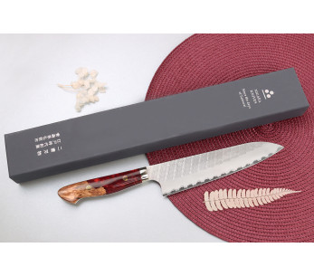 21cm Nigara Hamono Migaki Tsuchime SG2 akrylhandtag japansk hantverksmässig kockkniv 2