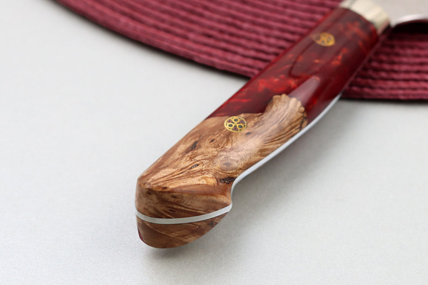 21 cm Nigara Hamono Migaki Tsuchime SG2 manico in acrilico Coltello da chef, tradizionale giapponese
