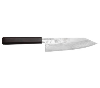 18cm Hatsukokoro Ginsou Damascus bunka veitsi eebenpuu kahva japanilainen käsityötaito