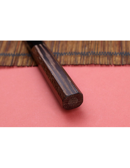 Yanagiba-Messer 27cm japanisch handgefertigt Hatsukokoro Shirasagi Griff aus Wenge