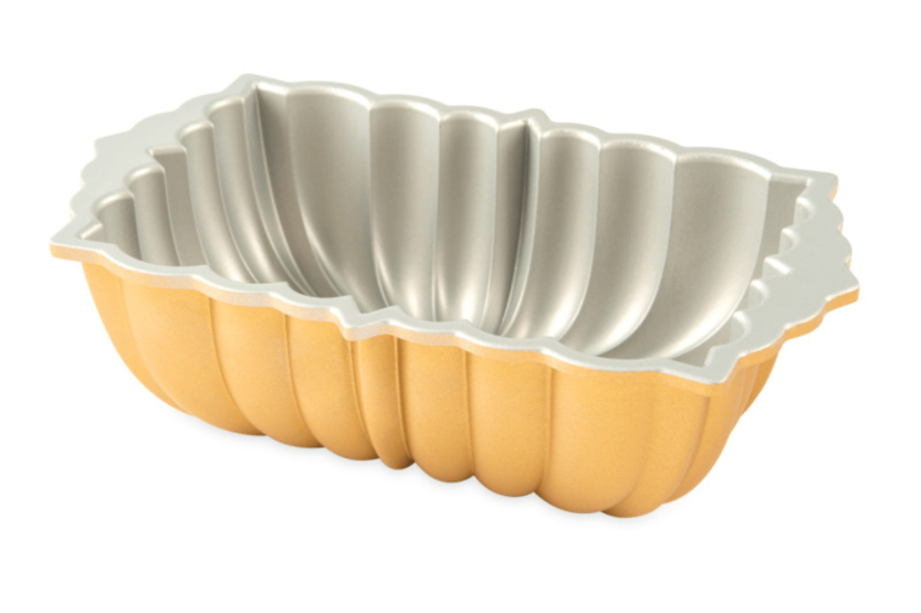 Cakeform Nordic Ware plissiert gold aus Aluminiumguss