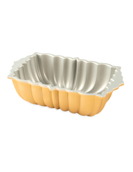 Nordic Ware guldpläterad tårtform i gjuten aluminium