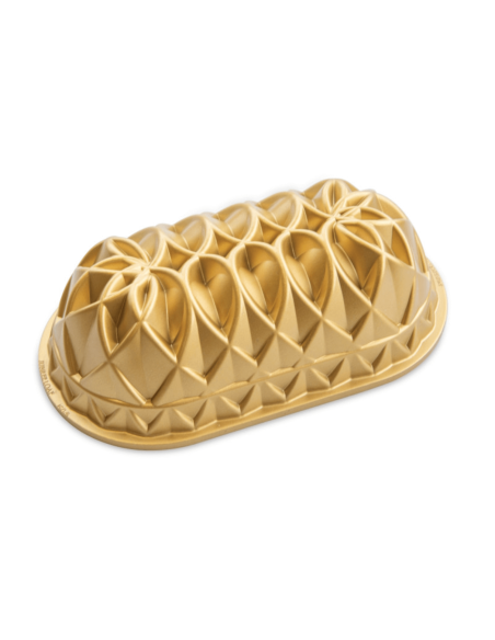 Forma de bolo em alumínio fundido dourado Nordic Ware jubilée