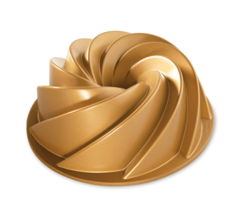 Kuchenform Nordic Ware Bundt Heritage gold aus Aluminiumguss Durchmesser 25cm