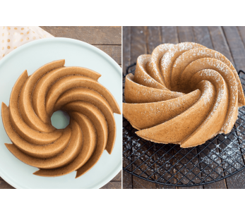 Nordic Ware Bundt Heritage gold cast aluminium cake tin diameter 25cm 2