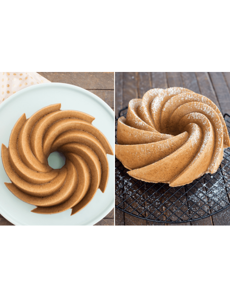 Kuchenform Nordic Ware Bundt Heritage gold aus Aluminiumguss Durchmesser 25cm