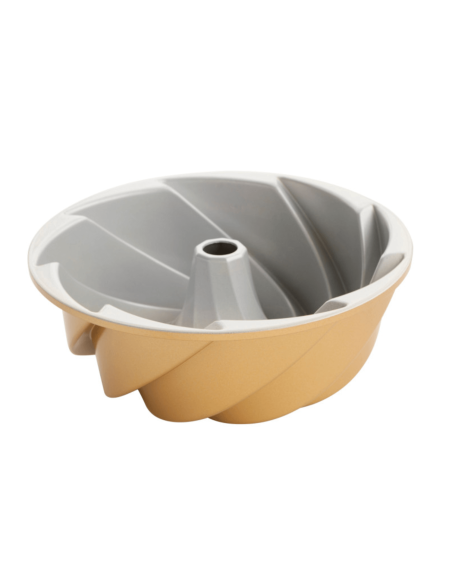 Nordic Ware Bundt Heritage molde de aluminio dorado de 25 cm de diámetro
