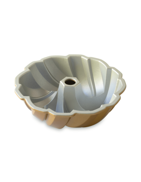 Nordic Ware Bundt Torsadé goud gegoten aluminium taartvorm diameter 27cm