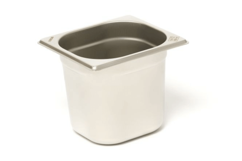 Recipiente gastronorm GN 1/6 acero inoxidable 18/0 2,2L Comas - Altura 15cm